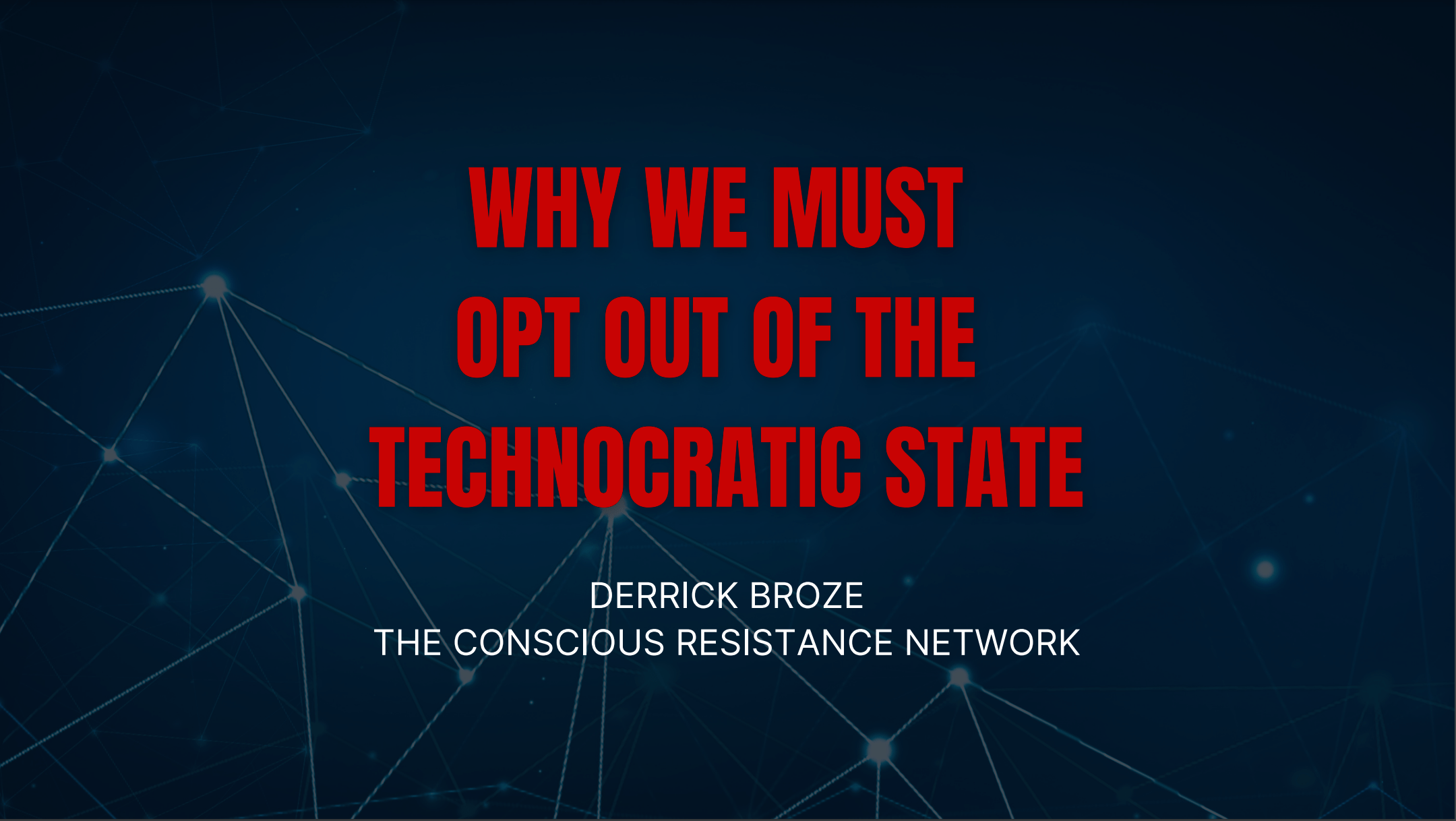 Why we must opt out of the technocratic society